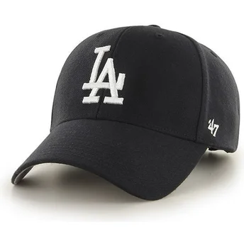 cappellino-visiera-curva-nero-di-los-angeles-dodgers-mlb-di-47-brand