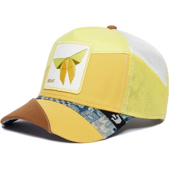 Casquette trucker jaune papillon Bent Transform Farmigami The Farm Goorin Bros.