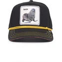 casquette-trucker-noire-phoque-slick-seal-of-approval-nautical-nonsense-the-farm-goorin-bros