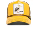 casquette-trucker-jaune-et-marron-pelican-captain-ol-man-bert-nautical-nonsense-the-farm-goorin-bros