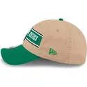 new-era-curved-brim-9twenty-draft-2024-boston-celtics-nba-brown-and-green-adjustable-cap