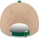 casquette-courbee-marron-et-verte-ajustable-9twenty-draft-2024-boston-celtics-nba-new-era