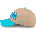 casquette-courbee-marron-et-bleue-ajustable-9twenty-draft-2024-charlotte-hornets-nba-new-era