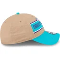 casquette-courbee-marron-et-bleue-ajustable-9twenty-draft-2024-charlotte-hornets-nba-new-era