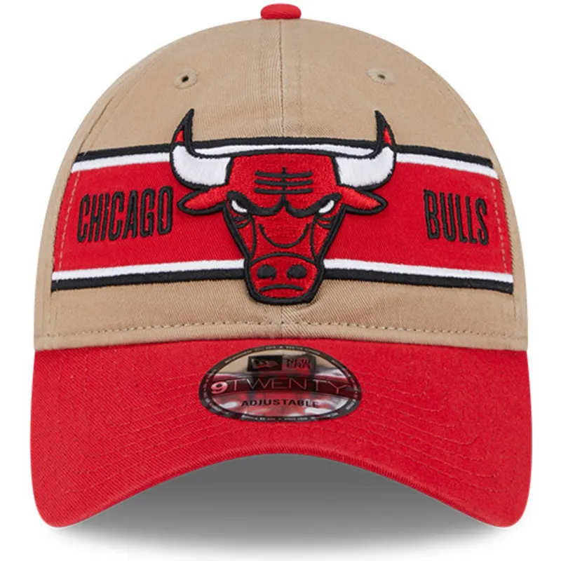 brun-och-rod-bojd-keps-justerbar-9twenty-draft-2024-fran-chicago-bulls-nba-av-new-era