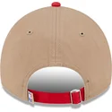 casquette-courbee-marron-et-rouge-ajustable-9twenty-draft-2024-chicago-bulls-nba-new-era