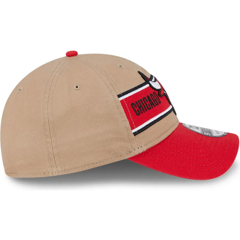 petten-gebogen-bruin-verstelbare-band-9twenty-draft-2024-van-chicago-bulls-nba-van-new-era