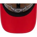 casquette-courbee-marron-et-rouge-ajustable-9twenty-draft-2024-chicago-bulls-nba-new-era