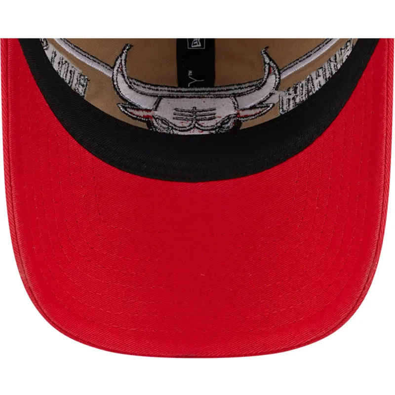 cap-gebogen-brown-adjustable-strap-9twenty-draft-2024-van-chicago-bulls-nba-van-new-era