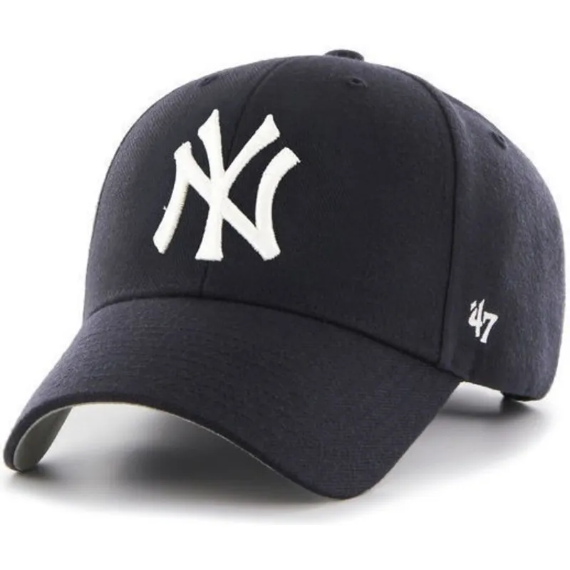 petten-gebogen-marineblauw-verstelbare-band-van-new-york-yankees-mlb-van-47-brand
