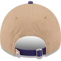 casquette-courbee-marron-et-violette-ajustable-9twenty-draft-2024-los-angeles-lakers-nba-new-era