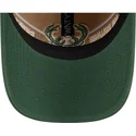 casquette-courbee-marron-et-verte-ajustable-9twenty-draft-2024-milwaukee-bucks-nba-new-era