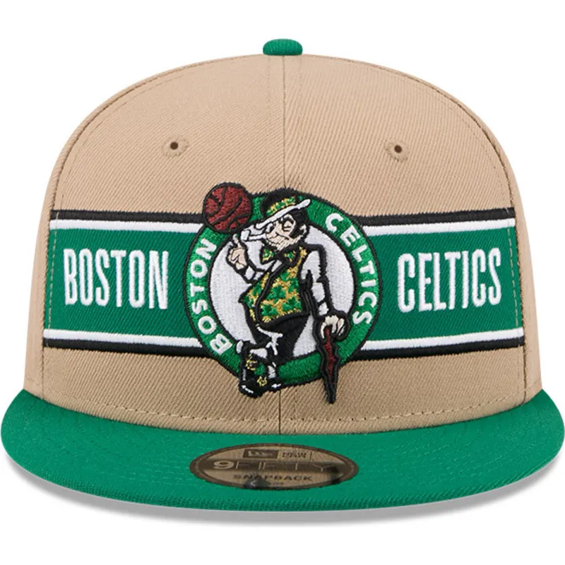 petten-plat-bruin-snapback-9fifty-draft-2024-van-boston-celtics-nba-van-new-era