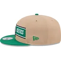 casquette-plate-marron-et-verte-snapback-9fifty-draft-2024-boston-celtics-nba-new-era