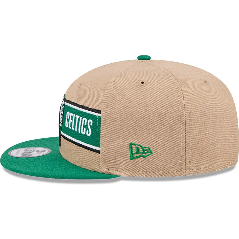 petten-plat-bruin-snapback-9fifty-draft-2024-van-boston-celtics-nba-van-new-era