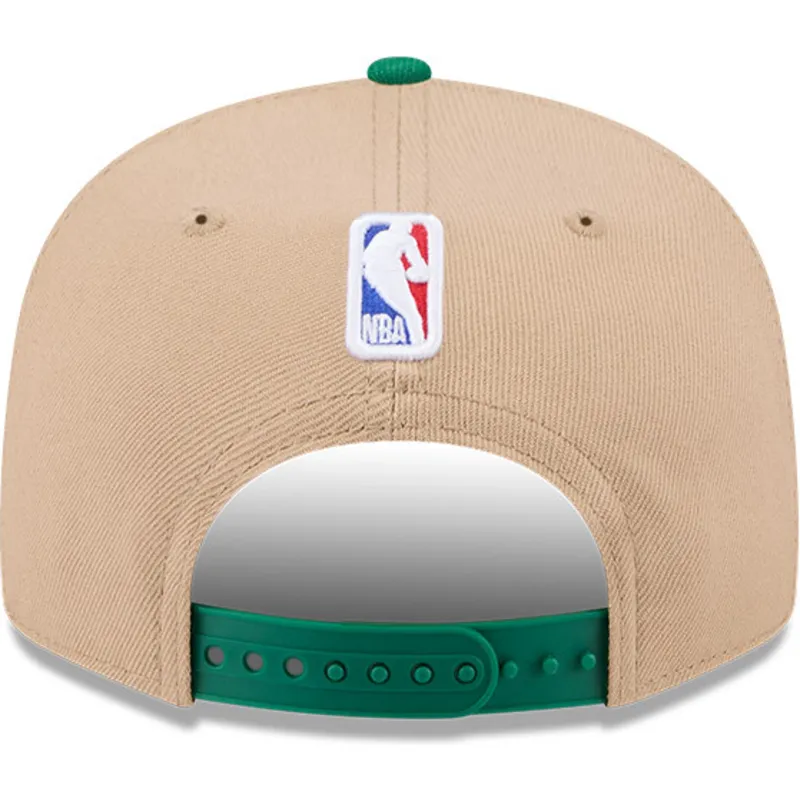 petten-plat-bruin-snapback-9fifty-draft-2024-van-boston-celtics-nba-van-new-era