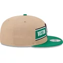 new-era-flat-brim-9fifty-draft-2024-boston-celtics-nba-brown-and-green-snapback-cap