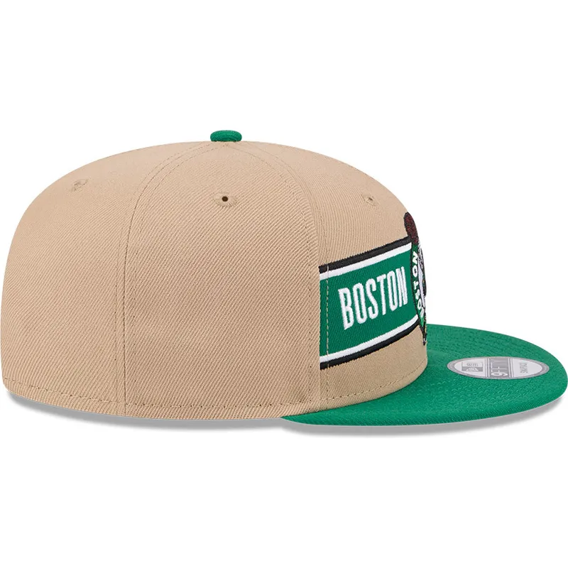 petten-plat-bruin-snapback-9fifty-draft-2024-van-boston-celtics-nba-van-new-era