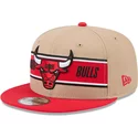 new-era-flat-brim-9fifty-draft-2024-chicago-bulls-nba-brown-and-red-snapback-cap
