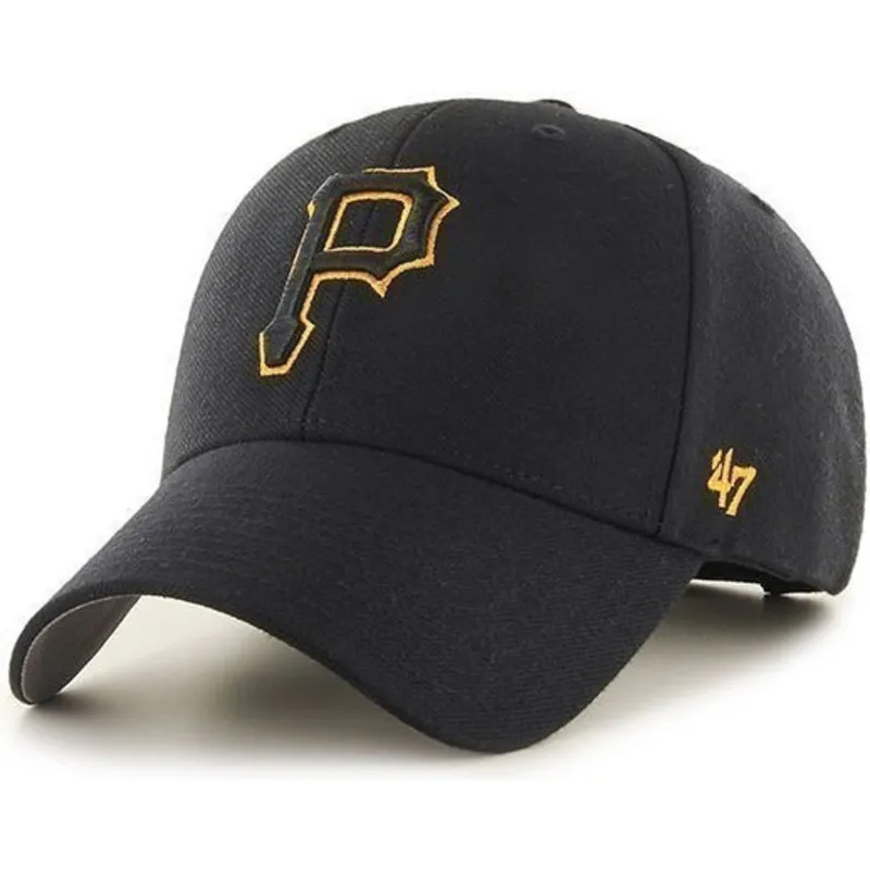 petten-gebogen-zwart-verstelbare-band-van-pittsburgh-pirates-mlb-van-47-brand petten-gebogen-zwart-verstelbare-band-van-pittsburgh-pirates-mlb-van-47-brand