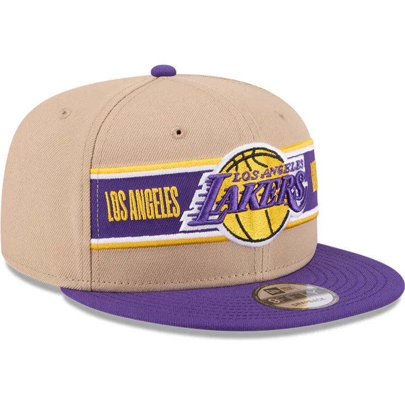 brun-og-violet-flat-cap-snapback-9fifty-draft-2024-fra-los-angeles-lakers-nba-fra-new-era
