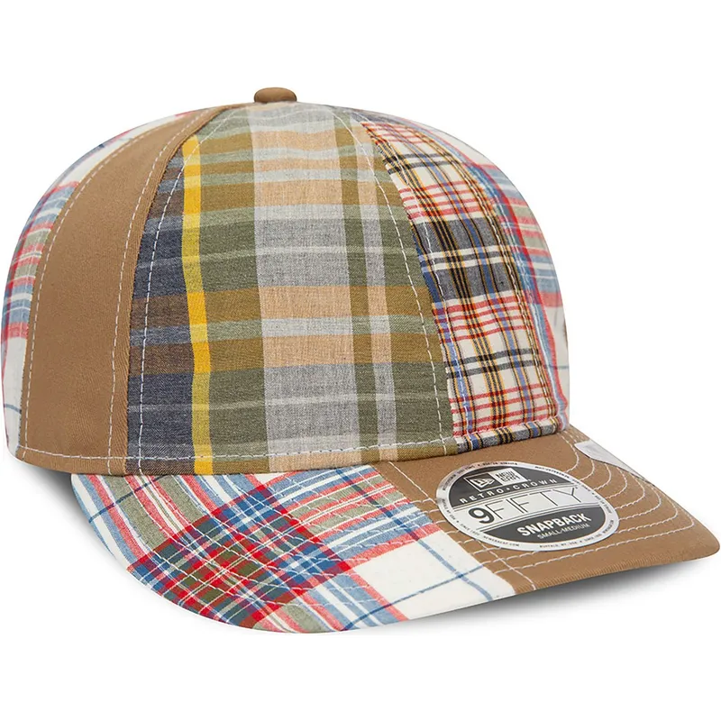 braune-gebogene-verstellbare-kappe-9fifty-retro-crown-relaxed-heritage-fit-von-new-era-x-original-madras-trading-company