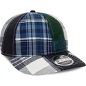 casquette-courbee-bleue-ajustable-9fifty-retro-crown-relaxed-heritage-fit-new-era-x-original-madras-trading-company