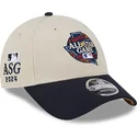 casquette-courbee-beige-et-bleue-marine-snapback-all-star-game-9forty-stretch-snap-fan-pack-mlb-new-era