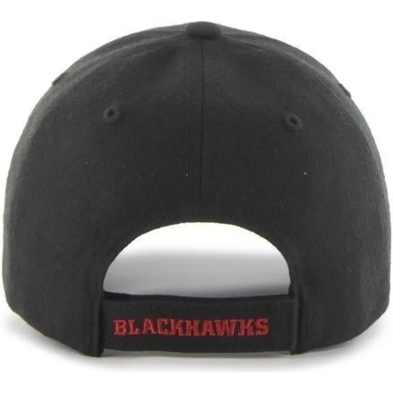 svart-bojd-keps-chicago-blackhawks-nhl-av-47-brand