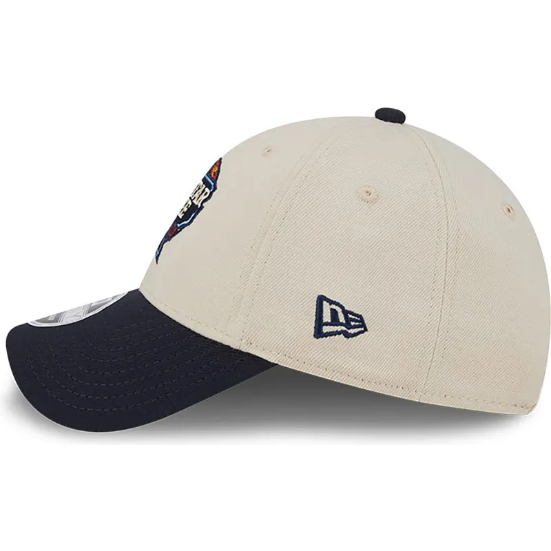beige-und-marineblaue-gebogene-kappe-snapback-all-star-game-9forty-stretch-snap-fan-pack-von-mlb-von-new-era