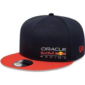New Era Red Bull Racing Formula 1 9FIFTY Essential marineblå og orange snapback flat kasket