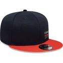 casquette-plate-bleue-marine-et-orange-snapback-9fifty-essential-red-bull-racing-formula-1-new-era