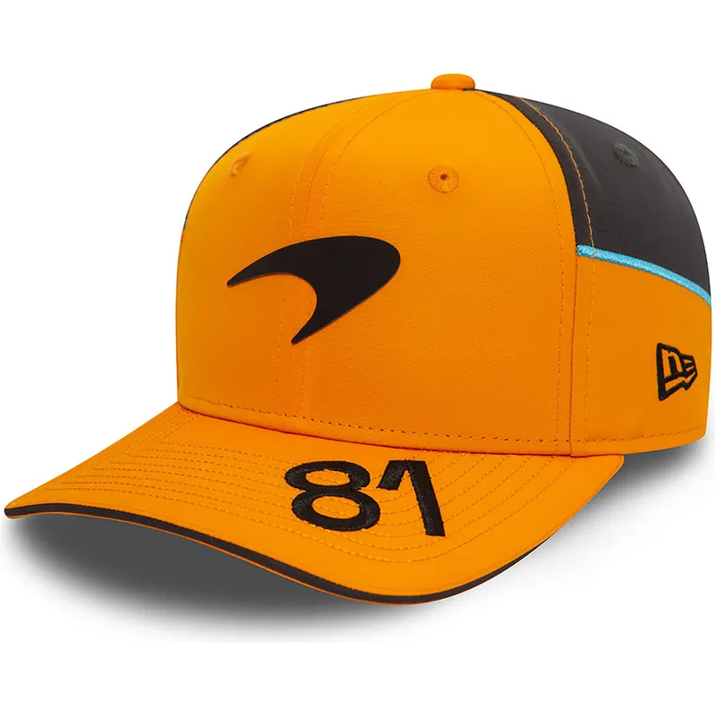 petten-gebogen-oranje-snapback-oscar-piastri-9fifty-original-fit-van-mclaren-racing-formula-1-van-new-era