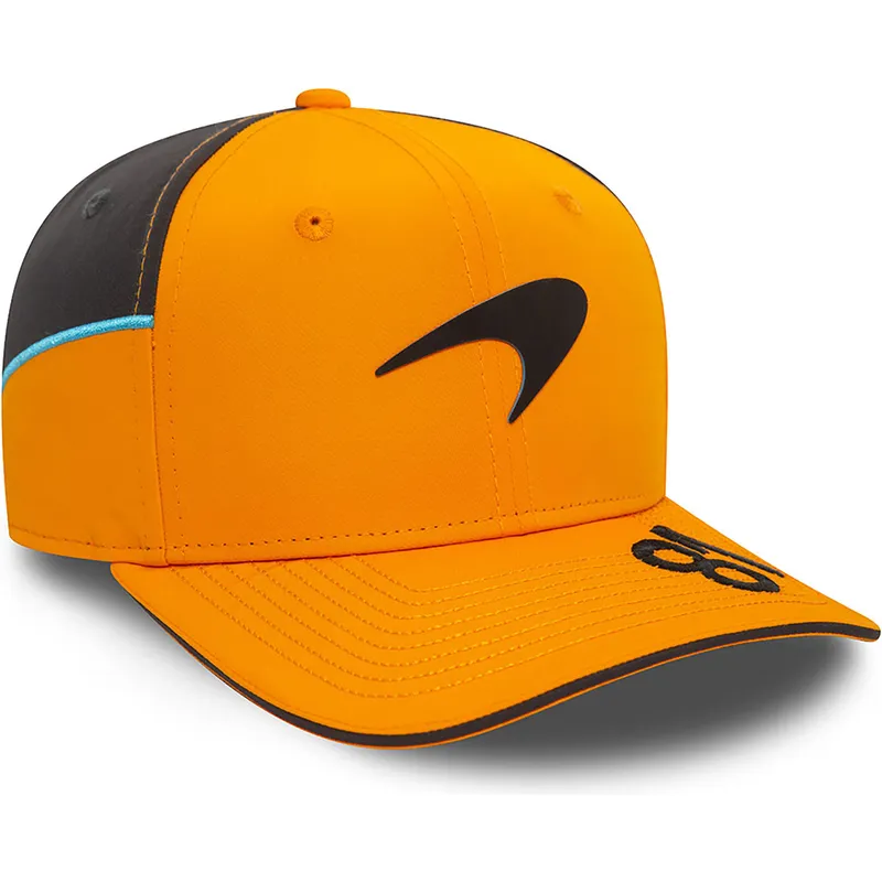 petten-gebogen-oranje-snapback-oscar-piastri-9fifty-original-fit-van-mclaren-racing-formula-1-van-new-era