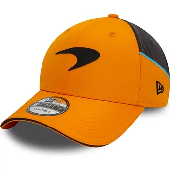 New Era Curved Brim 9FORTY McLaren Racing Formula 1 Orange and Grey Snapback Cap