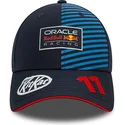 marineblaue-snapback-kappe-mit-gebogenem-schirm-sergio-perez-9forty-von-red-bull-racing-formula-1-von-new-era