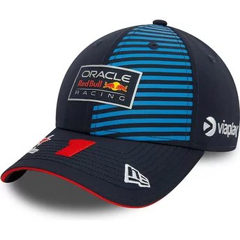 Gorra curva azul marino snapback Max Verstappen 9FORTY de Red Bull Racing Formula 1 de New Era