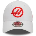 vit-kurvad-keps-snapback-9forty-fran-haas-f1-team-formula-1-av-new-era
