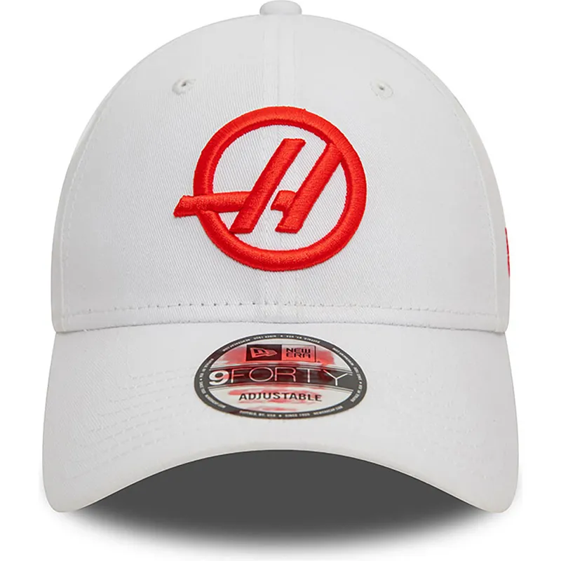 petten-gebogen-wit-snapback-9forty-van-haas-f1-team-formula-1-van-new-era