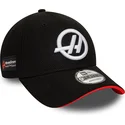 casquette-courbee-noire-snapback-9forty-side-patch-haas-f1-team-formula-1-new-era