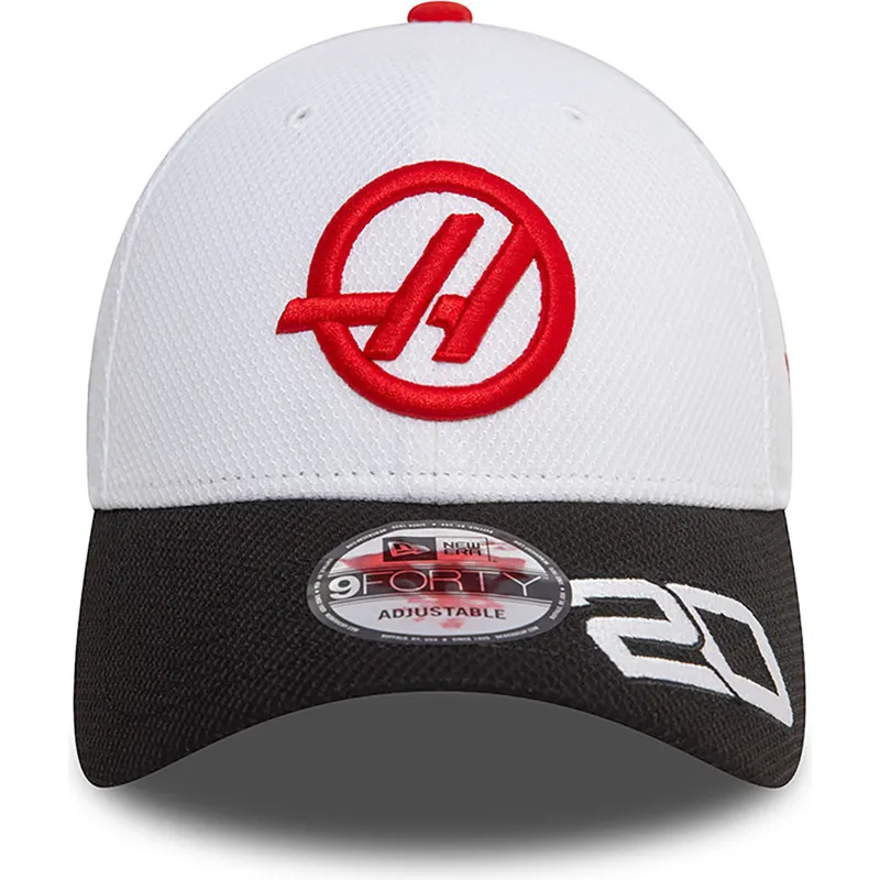 petten-gebogen-wit-snapback-kevin-magnussen-9forty-van-haas-f1-team-formula-1-van-new-era petten-gebogen-wit-snapback-kevin-magnussen-9forty-van-haas-f1-team-formula-1-van-new-era