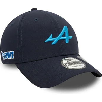 Casquette courbée bleue marine snapback 9FORTY Essential REPREVE Alpine F1 Team Formula 1 New Era