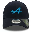 new-era-curved-brim-9forty-essential-repreve-alpine-f1-team-formula-1-navy-blue-snapback-cap