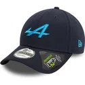 casquette-courbee-bleue-marine-snapback-9forty-essential-repreve-alpine-f1-team-formula-1-new-era