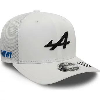New Era Pierre Gasly 9FIFTY Original Fit Alpine F1 Team Formula 1 White Trucker Hat