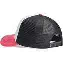 oblack-classic-hvid-sort-og-lyserod-trucker-kasket