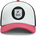 casquette-trucker-blanche-noire-et-rose-classic-oblack