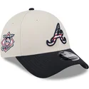 casquette-courbee-beige-et-bleue-marine-snapback-9forty-stretch-snap-4th-of-july-atlanta-braves-mlb-new-era