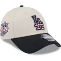 casquette-courbee-beige-et-bleue-marine-snapback-9forty-stretch-snap-4th-of-july-los-angeles-dodgers-mlb-new-era