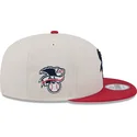 casquette-plate-beige-et-rouge-snapback-9fifty-4th-of-july-chicago-white-sox-mlb-new-era